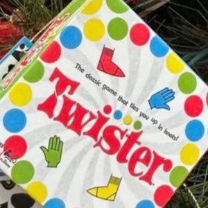 Hasbro Twister Holiday Ornament - Red, Green, Yellow, Blue